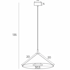 Sklep Kaja Dekoracyjna, stożkowa lampa wisząca do kuchni MX P0505 VULCANO | Kaja Fashion