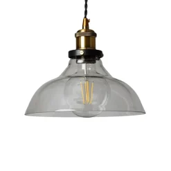 Sklep Kaja Dekoracyjna, szklana lampa wisząca retro ABR-SLWH HINTI | Kaja czarny Online