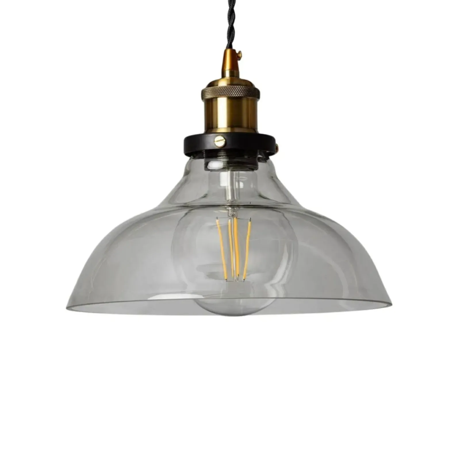 Sklep Kaja Dekoracyjna, szklana lampa wisząca retro ABR-SLWH HINTI | Kaja czarny Online