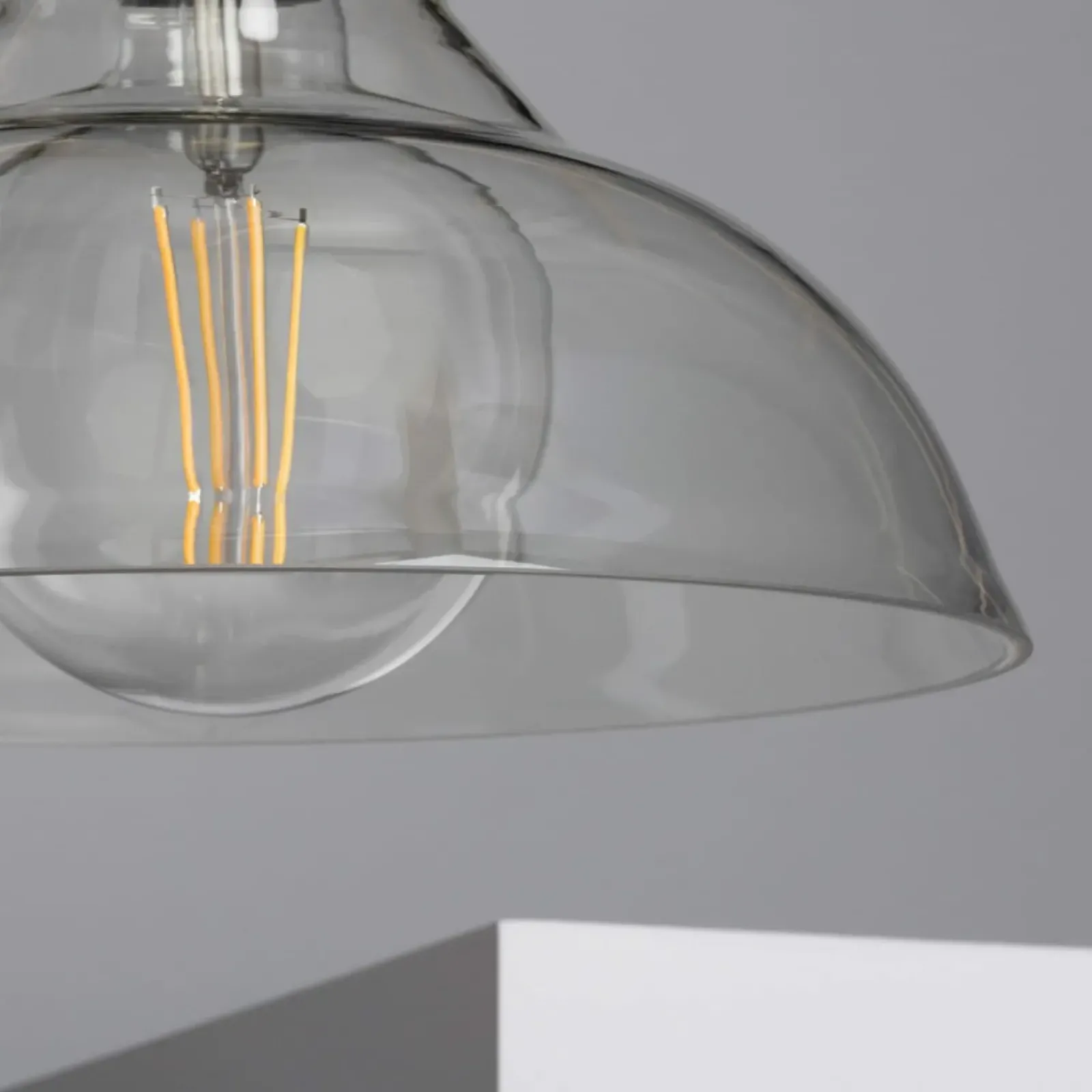 Sklep Kaja Dekoracyjna, szklana lampa wisząca retro ABR-SLWH HINTI | Kaja czarny Online