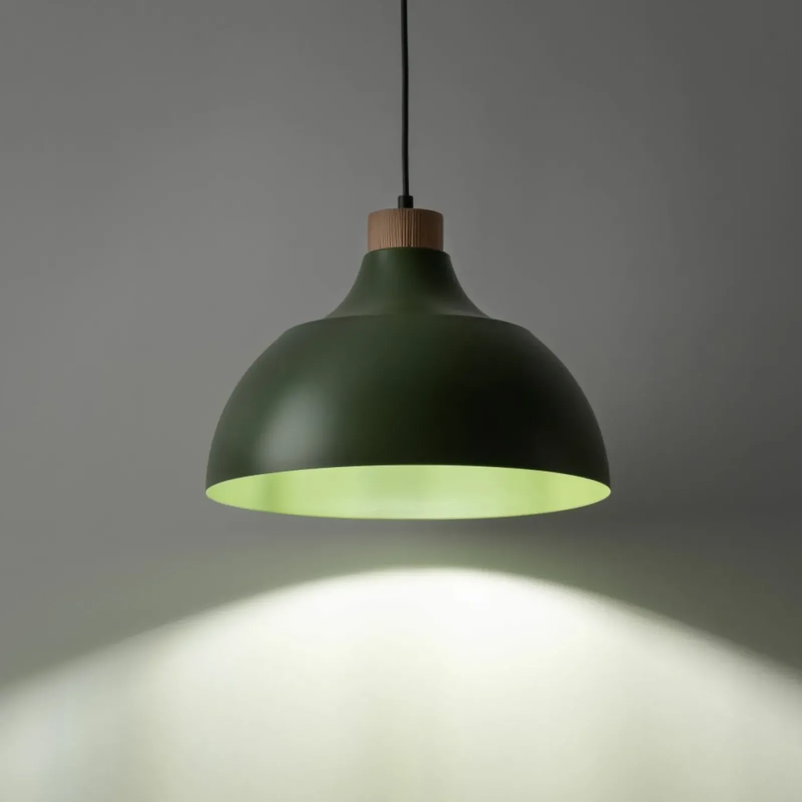 Sklep Kaja Dekoracyjna, zielona lampa wisząca do kuchni TK 5665 z serii CAP Best