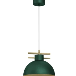 Sklep Kaja Dekoracyjna, zielono-złota lampa wisząca LX 4369 ESTATE | Kaja Cheap