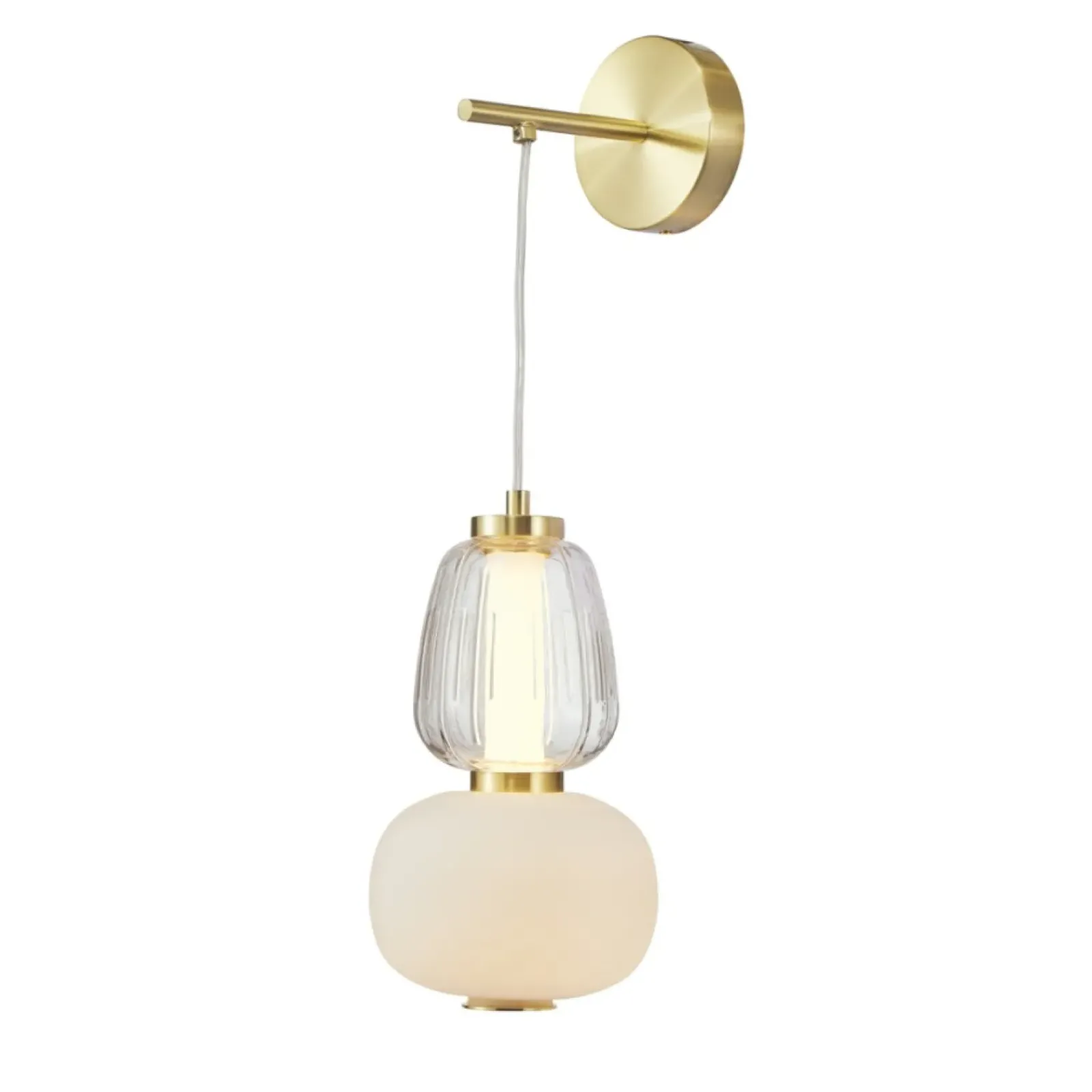 Sklep Kaja Dekoracyjna, złota lampa ścienna LED WL-98374-18W-GD ERIS | Kaja* Lampy Led