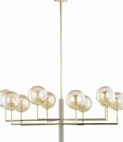 Sklep Kaja Dekoracyjna, złota lampa do salonu JUP 1977 FE10 K BU FEME | Kaja Shop