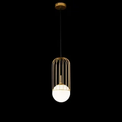 Sklep Kaja Dekoracyjna, złota lampa wisząca P362PL-01G TELFORD | Kaja Oświetlenie złoty New