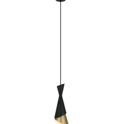 Sklep Kaja Dekoracyjny, czarno-złoty zwis PND-85949-1 BK+GD MALIA | Kaja Discount