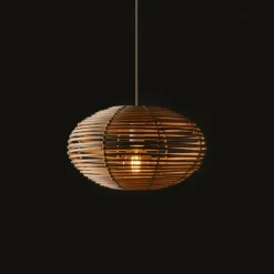 Sklep Kaja Dekoracyjny zwis z plecionym abażurem 11153 RATTAN | Kaja Oświetlenie Outlet