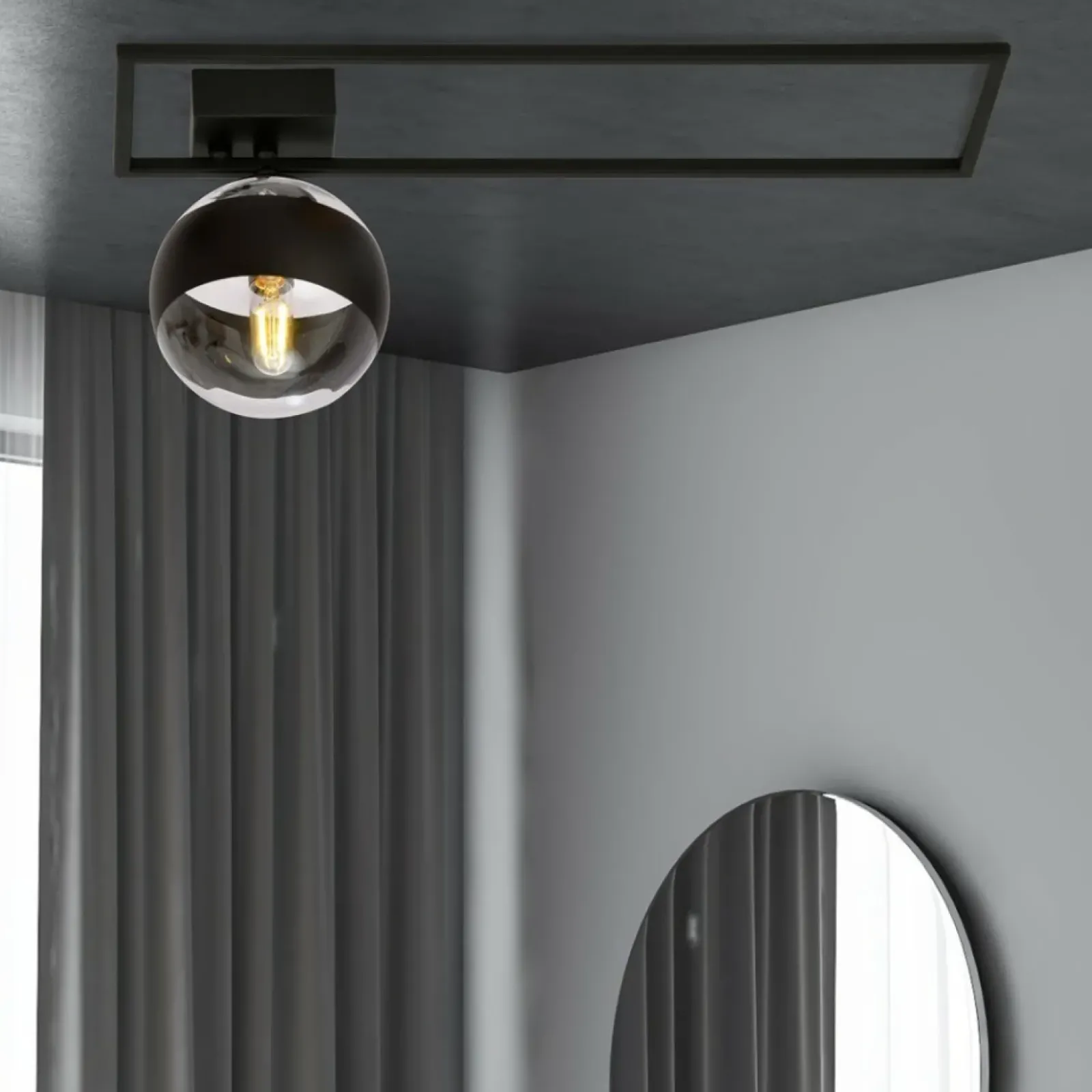 Sklep Kaja Designerka, pojedyncza lampa sufitowa z kulą 1132/1B IMAGO | Kaja Fashion