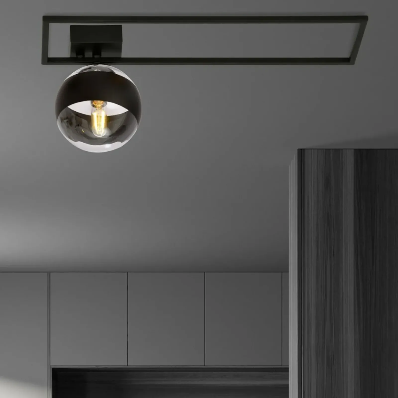 Sklep Kaja Designerka, pojedyncza lampa sufitowa z kulą 1132/1B IMAGO | Kaja Fashion