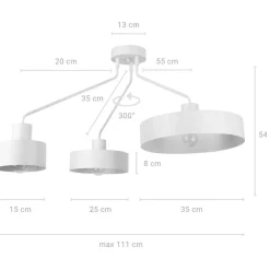 Sklep Kaja Designerska, biała lampa sufitowa do sypialni SIG 31534 z serii JUMBO biały Best Sale