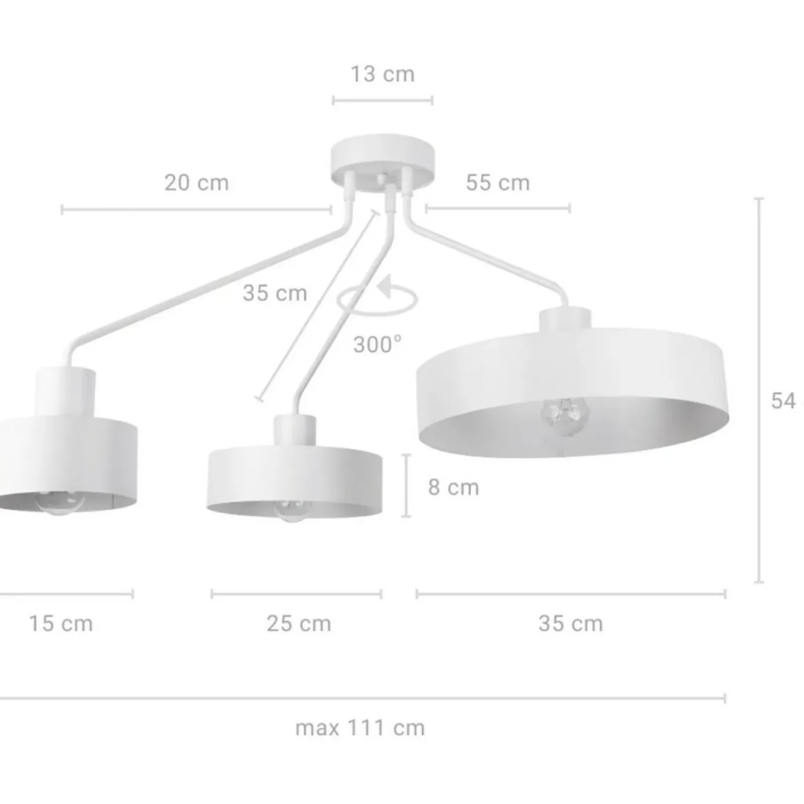 Sklep Kaja Designerska, biała lampa sufitowa do sypialni SIG 31534 z serii JUMBO biały Best Sale