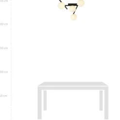 Sklep Kaja Designerska, czarna lampa sufitowa z kulami 1103/4 SMART | Kaja Hot