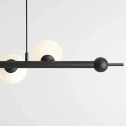 Sklep Kaja Designerska, czarna lampa wisząca nad stół w jadalni 1115T1 WAVE Zadzwońporabattel.783200183(8-16)/mailsklep@kaja.com.pl Hot