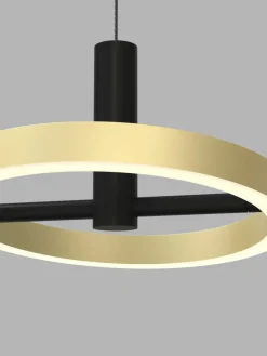 Sklep Kaja Designerska, czarno-złota lampa wisząca LED WF 5016-304 BREST | Kaja Cheap