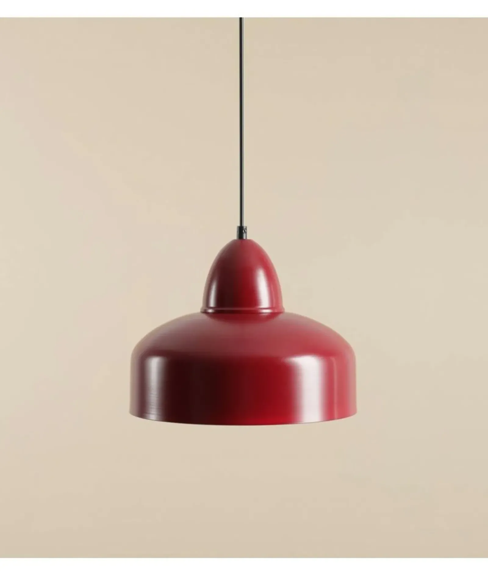 Sklep Kaja Designerska, czerwona, prosta lampa wisząca 946G15 z serii COMO | Kaja Zadzwońporabattel.783200183(8-16)/mailsklep@kaja.com.pl Online
