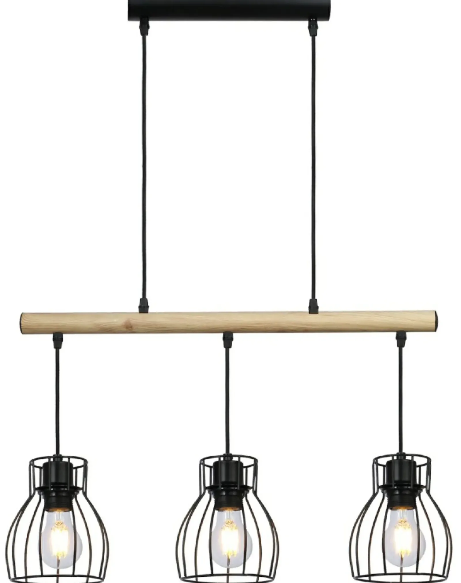Sklep Kaja Designerska, drewniana lampa wisząca 33-78087 BERNITA | Kaja czarny Best