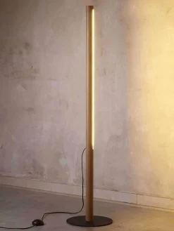 Sklep Kaja Designerska, drewniana lampa stojąca TK 1409 ROLLO | Kaja Oświetlenie* Lampy Led