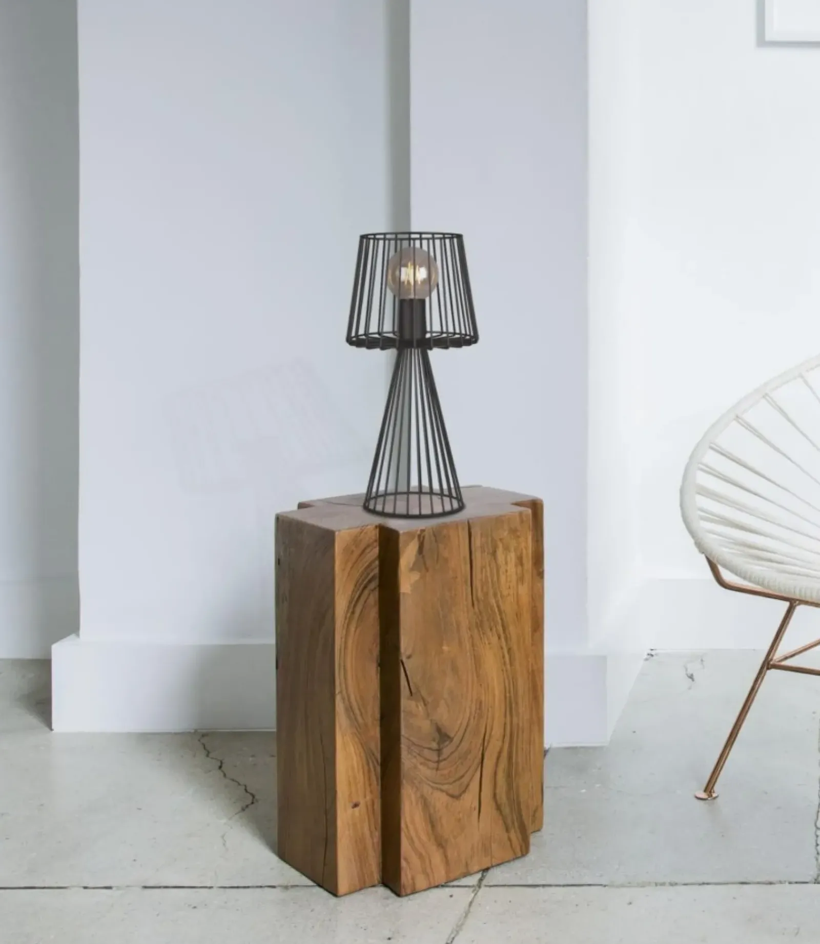 Sklep Kaja Designerska, druciana lampka stołowa K-4642 SOUL BLACK | Kaja* Nowoczesne Lampki Stołowe|Lampki Stołowe Nowoczesne