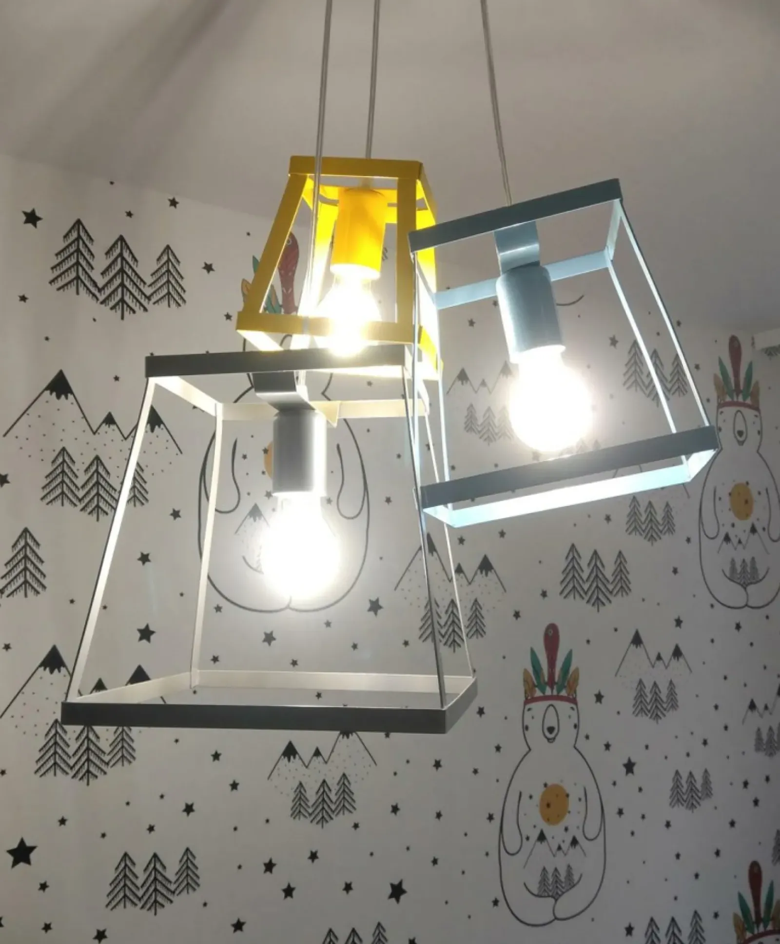 Sklep Kaja Designerska, dziecięca lampa wisząca K-4134 TEDY | Kaja Oświetlenie wielokolorowy Store