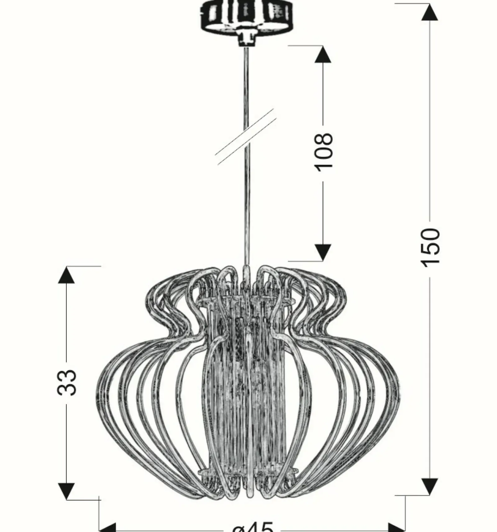 Sklep Kaja Designerska, kolorowa lampa wisząca 31-36608 IMPERIA | Kaja* Randole Tradycyjne
