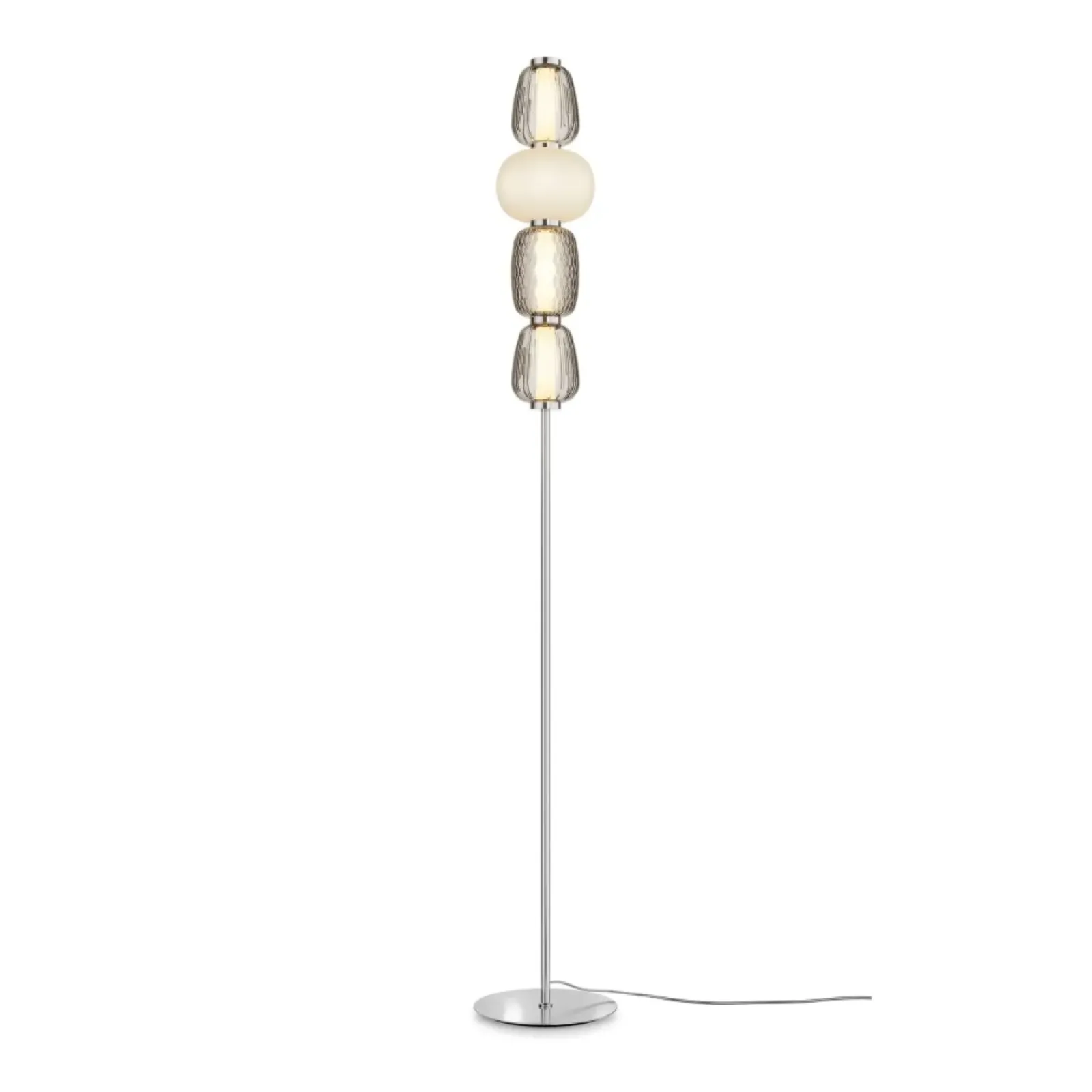 Sklep Kaja Designerska lampa podłogowa, ledowa MOD267FL-L32CH3K z serii PATTERN* Lampy Led