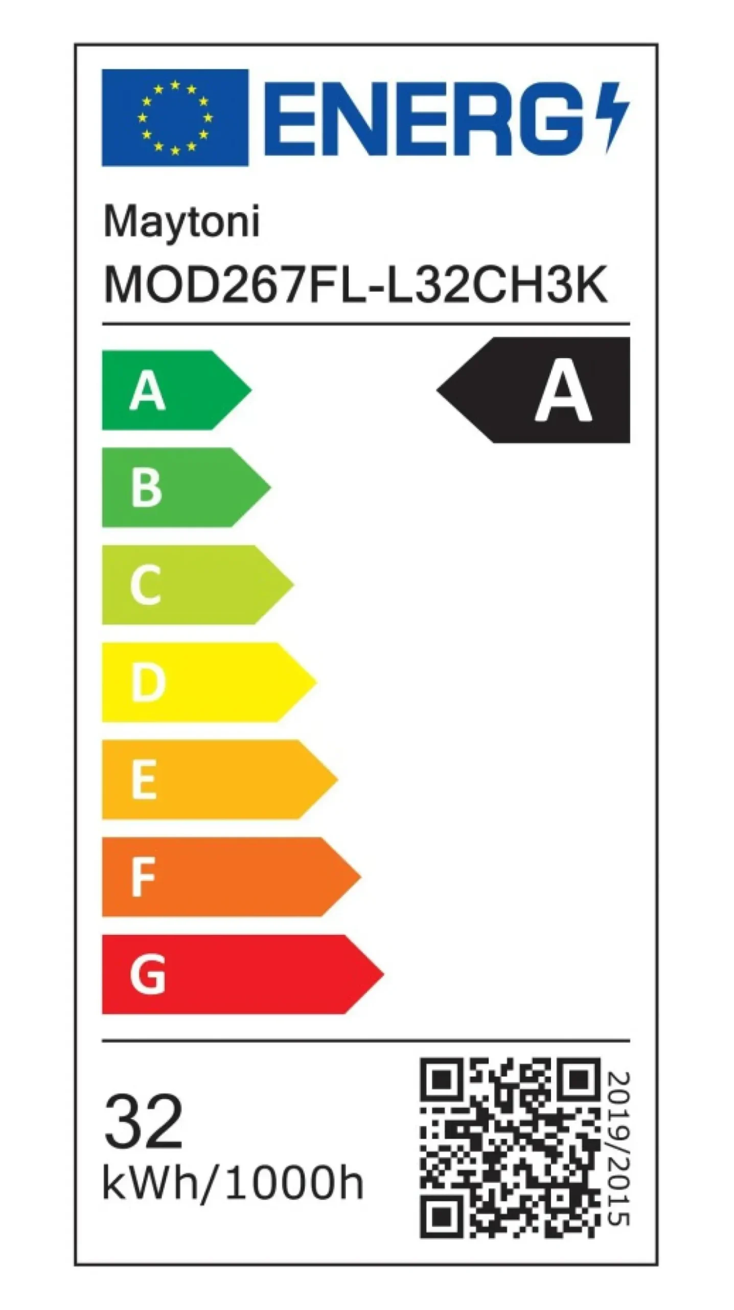 Sklep Kaja Designerska lampa podłogowa, ledowa MOD267FL-L32CH3K z serii PATTERN* Lampy Led