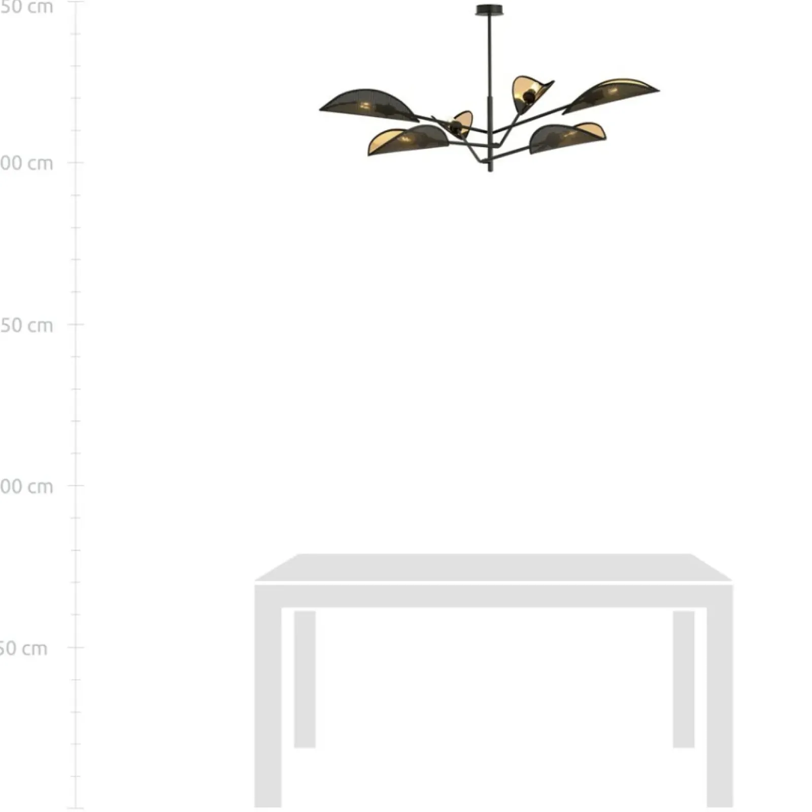 Sklep Kaja Designerska lampa sufitowa do salonu 1158/6 VENE | Kaja Oświetlenie Outlet