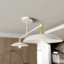 Sklep Kaja Designerska lampa sufitowa do stylowej kuchni 1321/2 SPIRIT | Kaja biały Sale