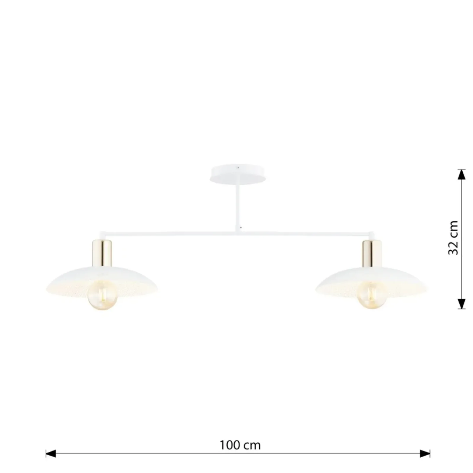 Sklep Kaja Designerska lampa sufitowa do stylowej kuchni 1321/2 SPIRIT | Kaja biały Sale