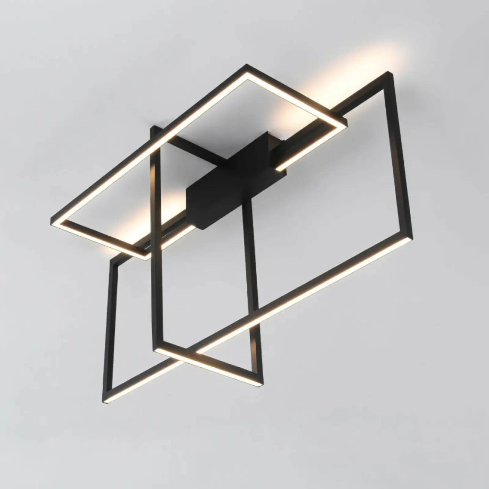 Sklep Kaja Designerska lampa sufitowa LED 4000K LP-980/3D4 BK z serii FRAME 3D Fashion