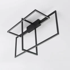 Sklep Kaja Designerska lampa sufitowa LED 4000K LP-980/3D4 BK z serii FRAME 3D Fashion