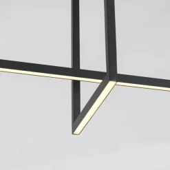 Sklep Kaja Designerska lampa sufitowa LED 4000K LP-980/3D4 BK z serii FRAME 3D Fashion