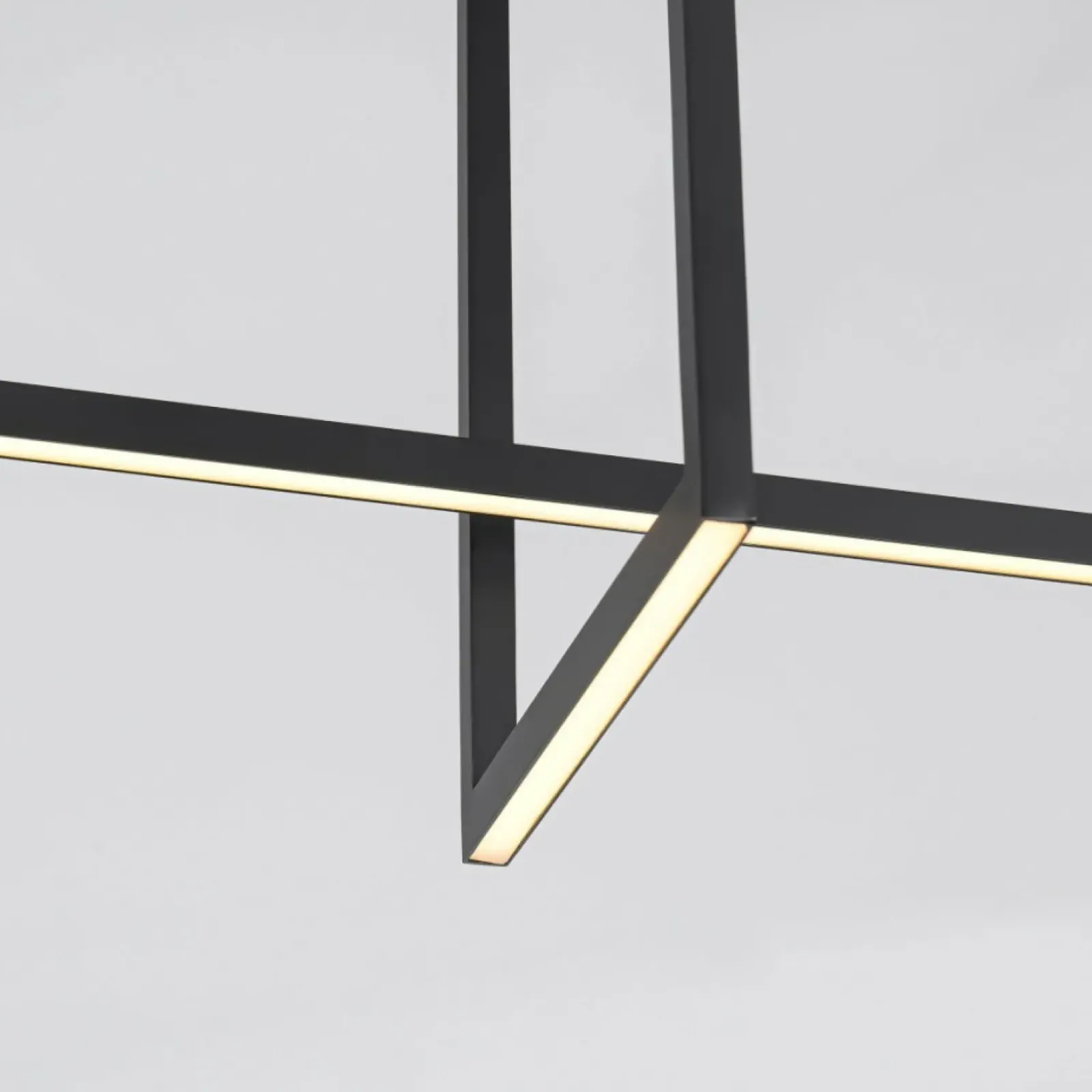 Sklep Kaja Designerska lampa sufitowa LED 4000K LP-980/3D4 BK z serii FRAME 3D Fashion