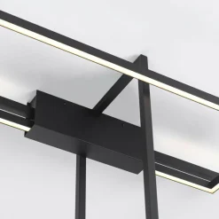 Sklep Kaja Designerska lampa sufitowa LED 4000K LP-980/3D4 BK z serii FRAME 3D Fashion