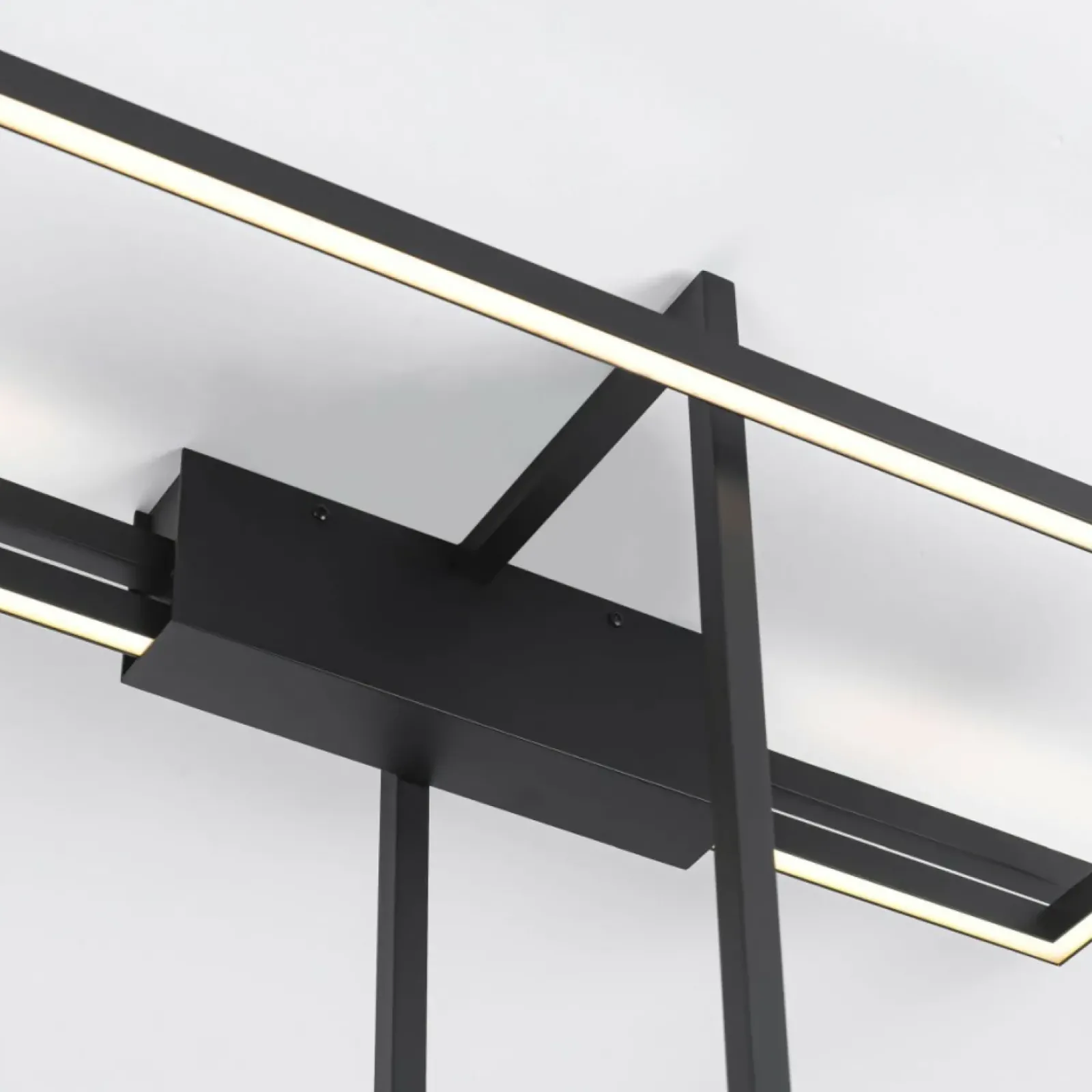 Sklep Kaja Designerska lampa sufitowa LED 4000K LP-980/3D4 BK z serii FRAME 3D Fashion