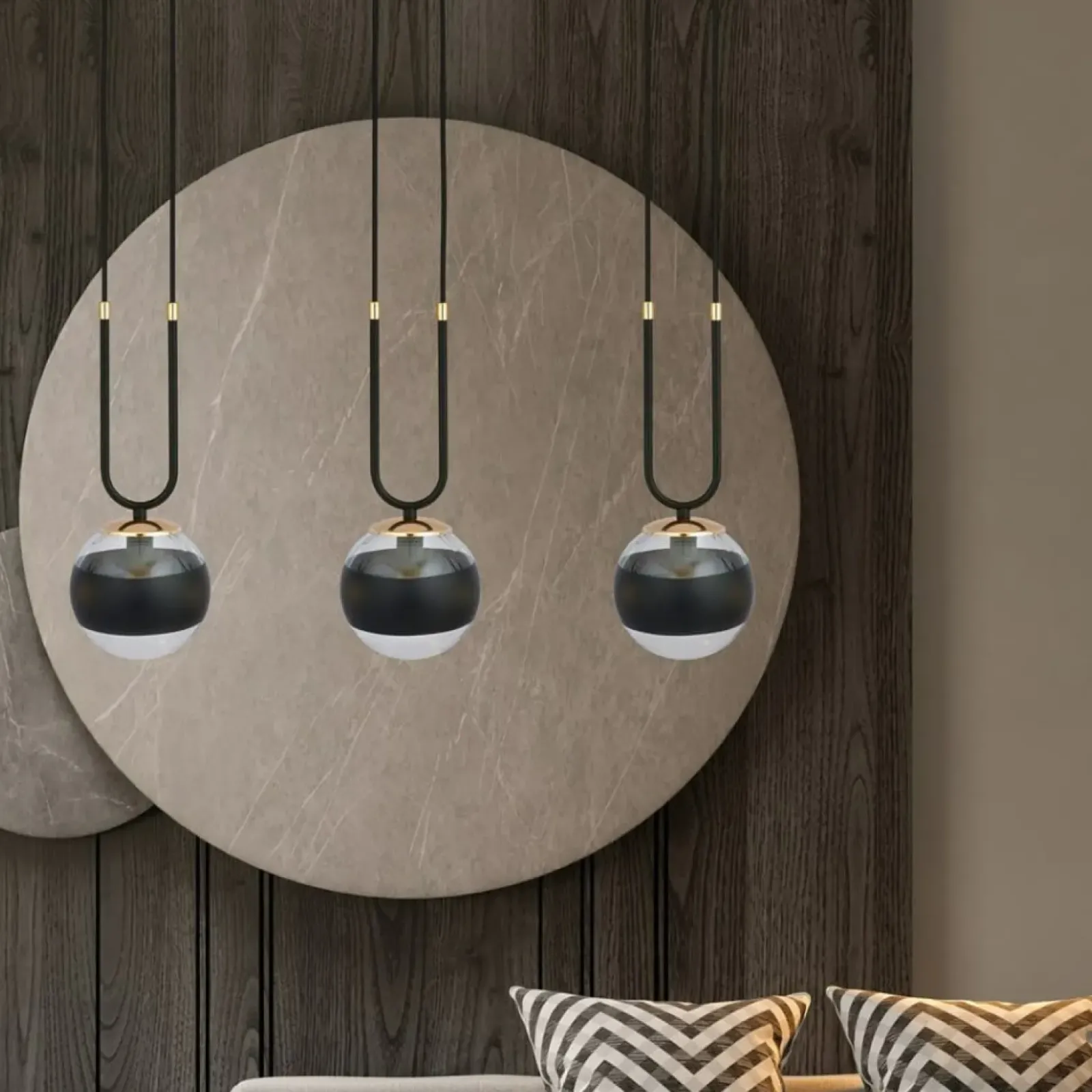 Sklep Kaja Designerska lampa wisząca do oświetlenia stołu 1113/3 GLAM | Kaja Store