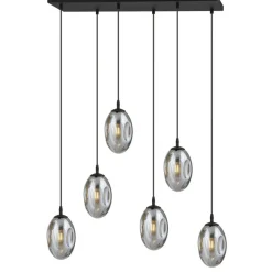 Sklep Kaja Designerska lampa wisząca z grafitowymi kloszami 1266/6 z serii ASTRAL Cheap