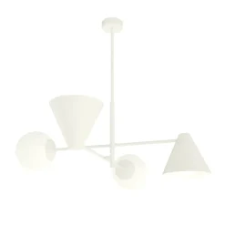 Sklep Kaja Designerska lampa wisząca do kuchni 1348/4 HERMES 4 WHITE | Kaja biały Shop