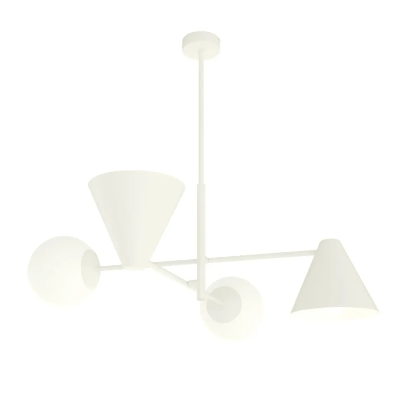 Sklep Kaja Designerska lampa wisząca do kuchni 1348/4 HERMES 4 WHITE | Kaja biały Shop