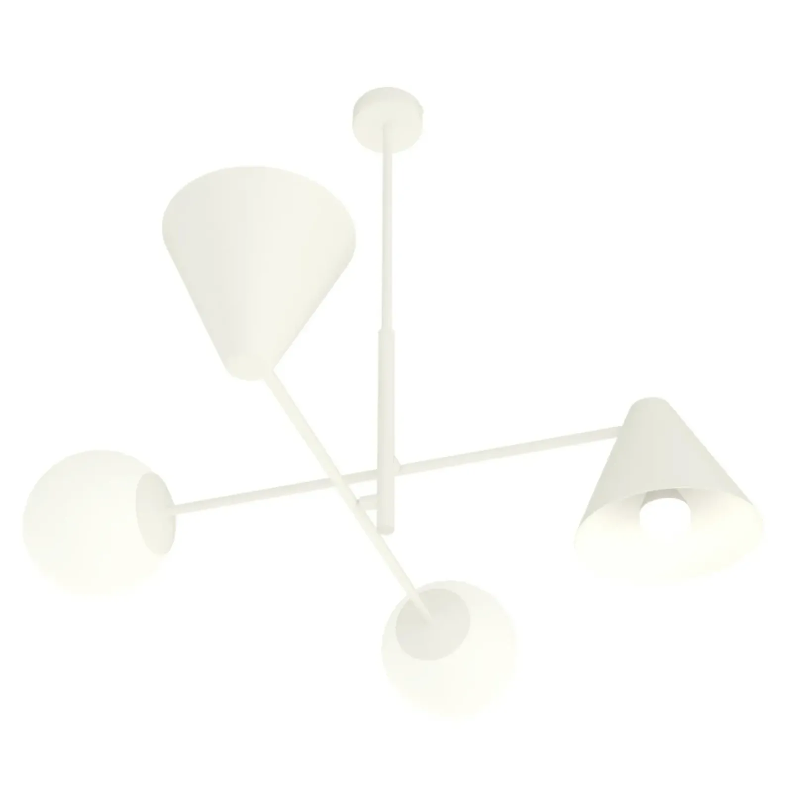 Sklep Kaja Designerska lampa wisząca do kuchni 1348/4 HERMES 4 WHITE | Kaja biały Shop