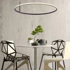 Sklep Kaja Designerska lampa wisząca LED do salonu 22808-WOOD CLAUD | Kaja Online