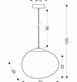Sklep Kaja Designerska lampa wisząca, nieregularny klosz 31-35141 STONES | Kaja New