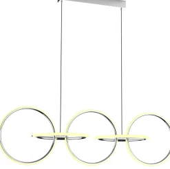Sklep Kaja Designerska lampa wisząca LED nad stół A0022-350 KOS | Kaja chrom Shop