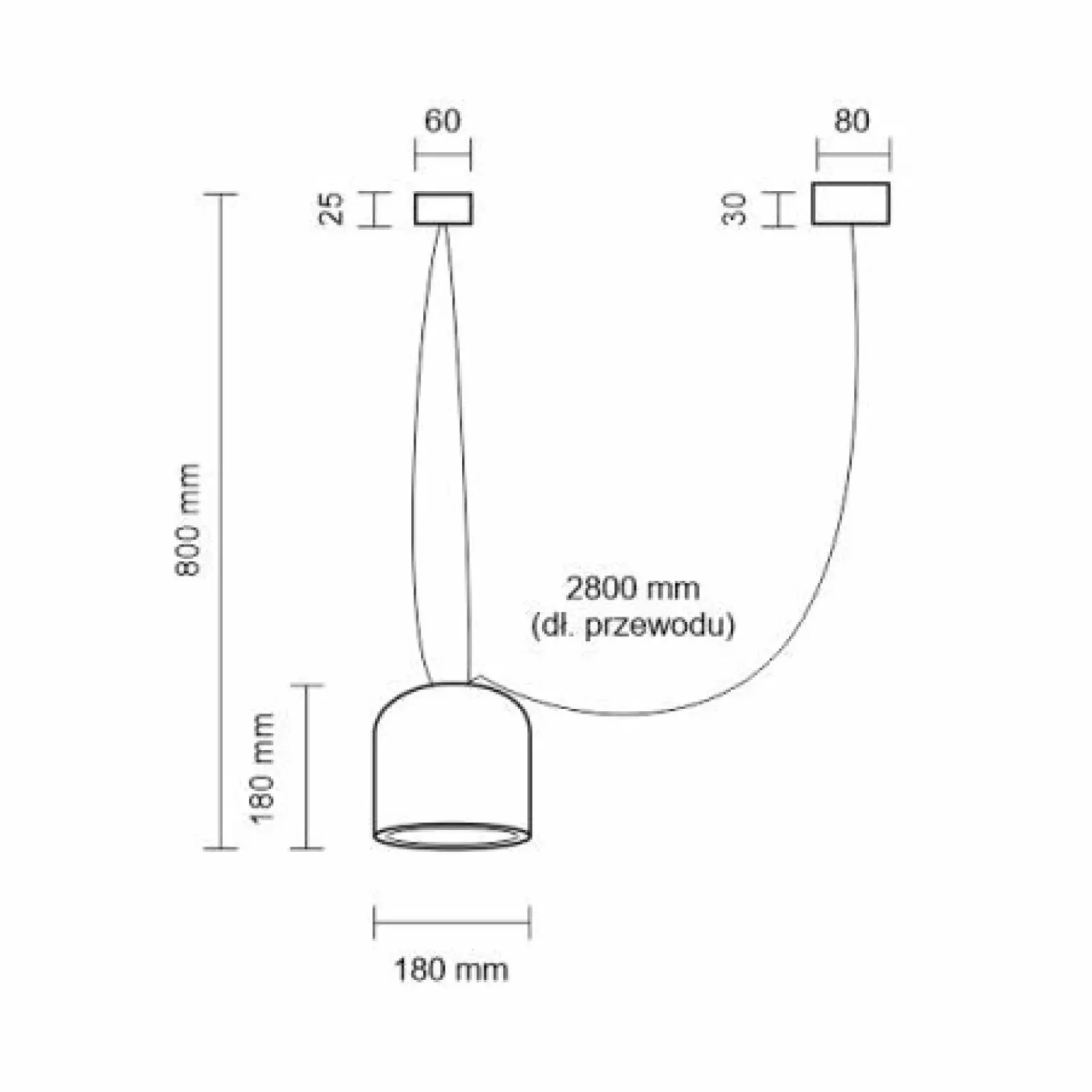Sklep Kaja Designerska lampa wisząca do podwieszania ANT 9035 DOBO | Kaja Clearance