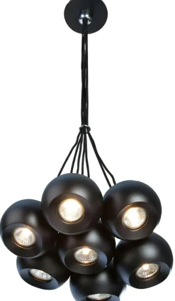 Sklep Kaja Designerska lampa wisząca czarne kule AZ0635 GULIA BLACK | Kaja czarny Store