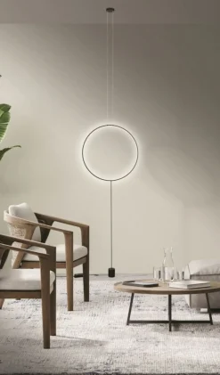 Sklep Kaja Designerska lampa wisząca i podłogowa w jednym AZ5264 CODUTTI | Kaja czarnypiaskowany Clearance