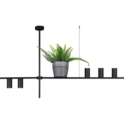 Sklep Kaja Designerska lampa wisząca z kwietnikiem K-4756 ROCCO | Kaja czarny Online