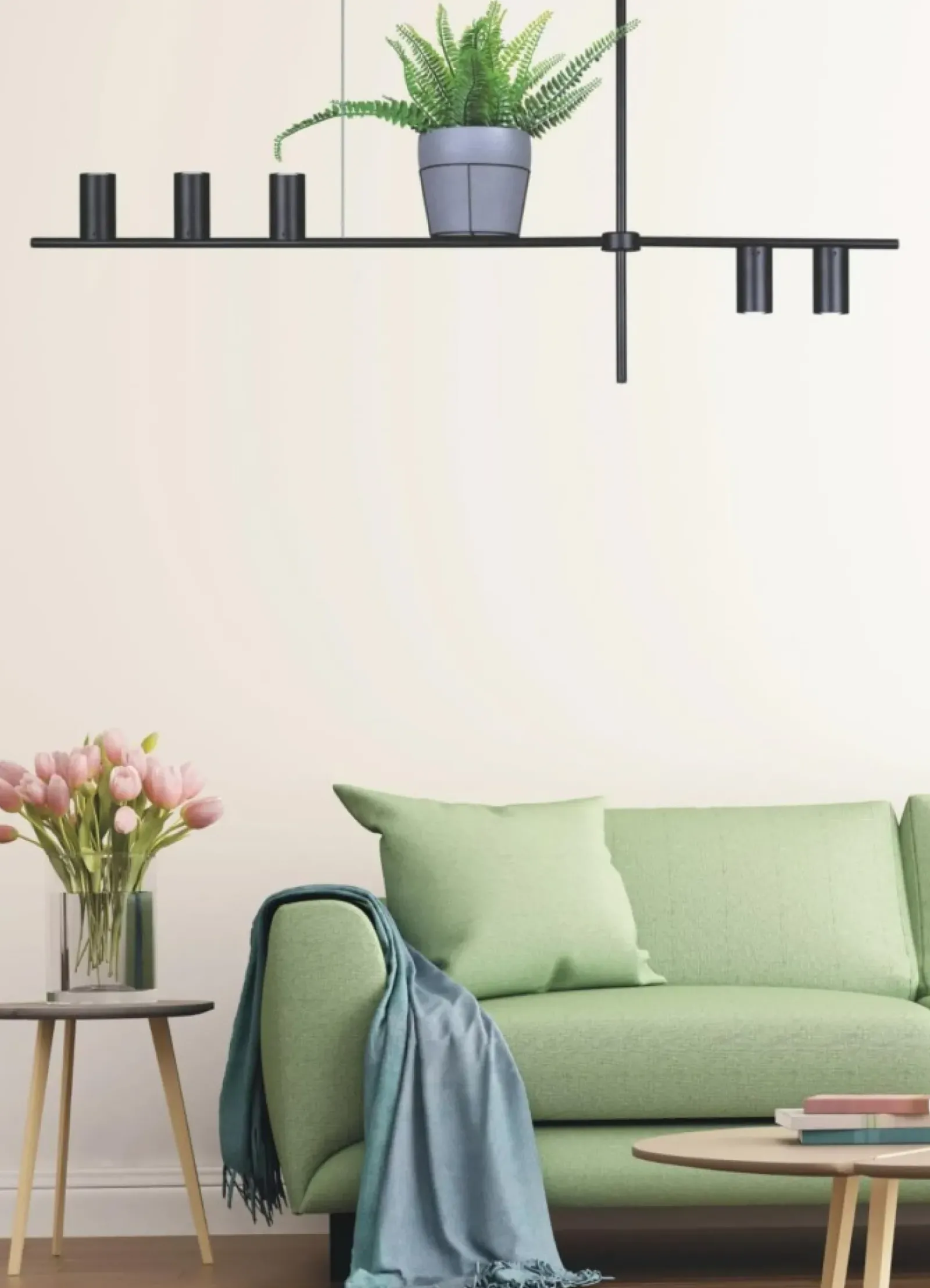 Sklep Kaja Designerska lampa wisząca z kwietnikiem K-4756 ROCCO | Kaja czarny Online