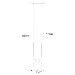 Sklep Kaja Designerska lampa wisząca, regulowana wysokość K-5590 z serii ENZO Clearance