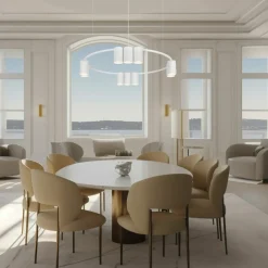 Sklep Kaja Designerska lampa wisząca, duża obręcz ML0374 (KOŁO) GENESIS | Kaja New